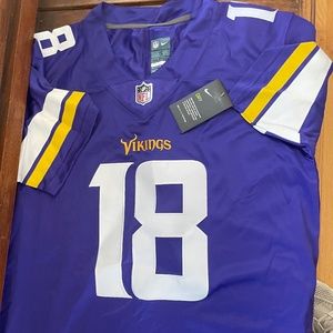 Men’s Minnesota Vikings Justin Jefferson Purple NFL Jersey (S)